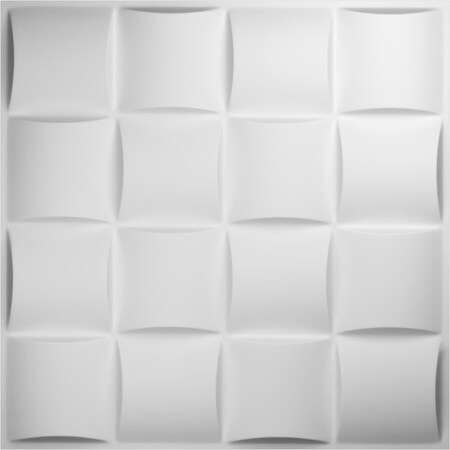 Ekena Millwork 19 5/8in. W x 19 5/8in. H Baile EnduraWall Decor 3D Wall Panel Covers Total 133.73 Sq. Ft., 50PK WP20X20BAWH-CASE-50